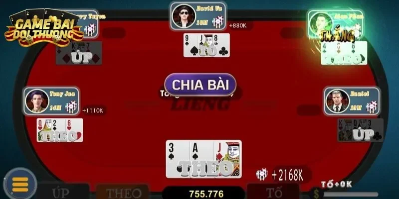 Mỗi ván Liêng sẽ có từ 2 - 6 người tham gia chơi